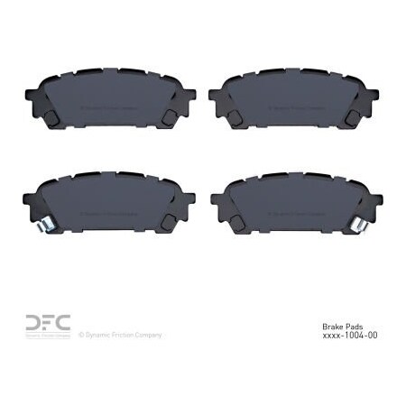 Dynamic Friction Co DFC 3000 Semi-Metallic Brake Pads - Dynamic Friction Company 1311-1004-00 1311-1004-00